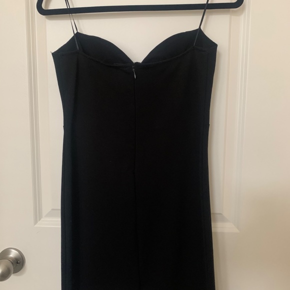 Black strapless dress with lace trim - Picture 6 of 6